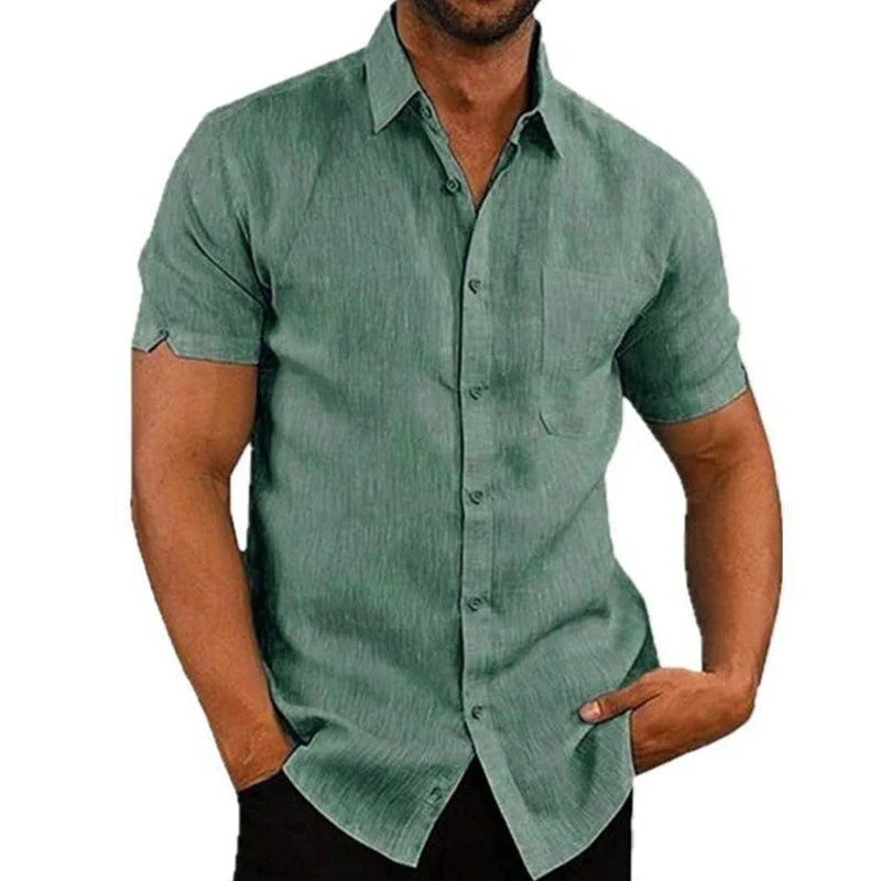 LAURENT MONACO | CHEMISE D'ÉTÉ EN LIN POUR HOMMES