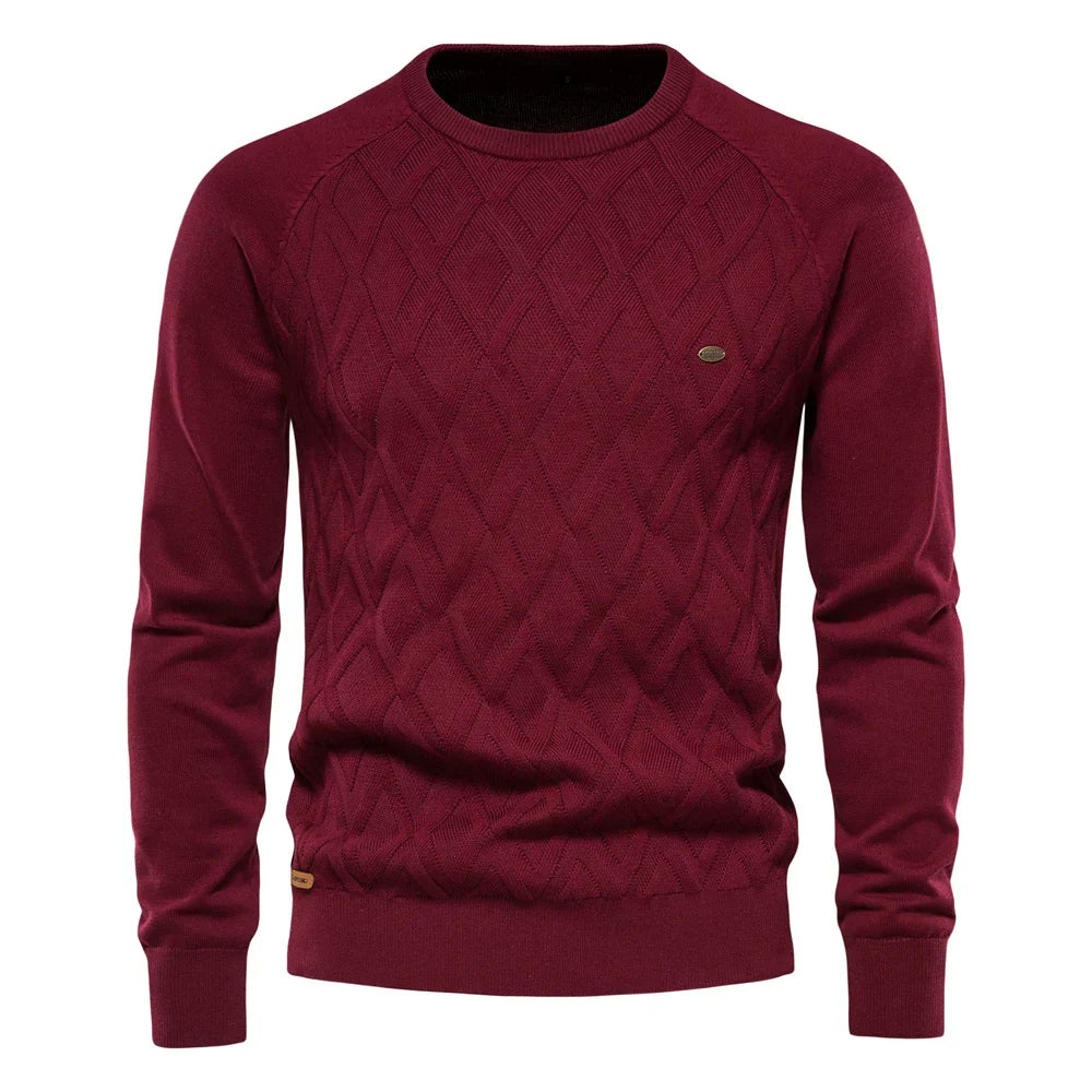LAURENT MONACO  | PULL HOMME À CARREAUX