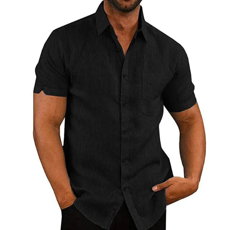 LAURENT MONACO | CHEMISE D'ÉTÉ EN LIN POUR HOMMES