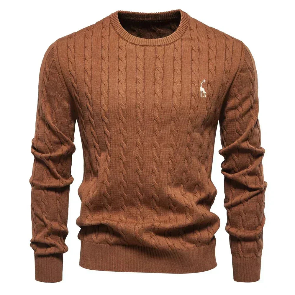 LAURENT MONACO | PULL À MAILLES TRESSÉES POUR HOMMES