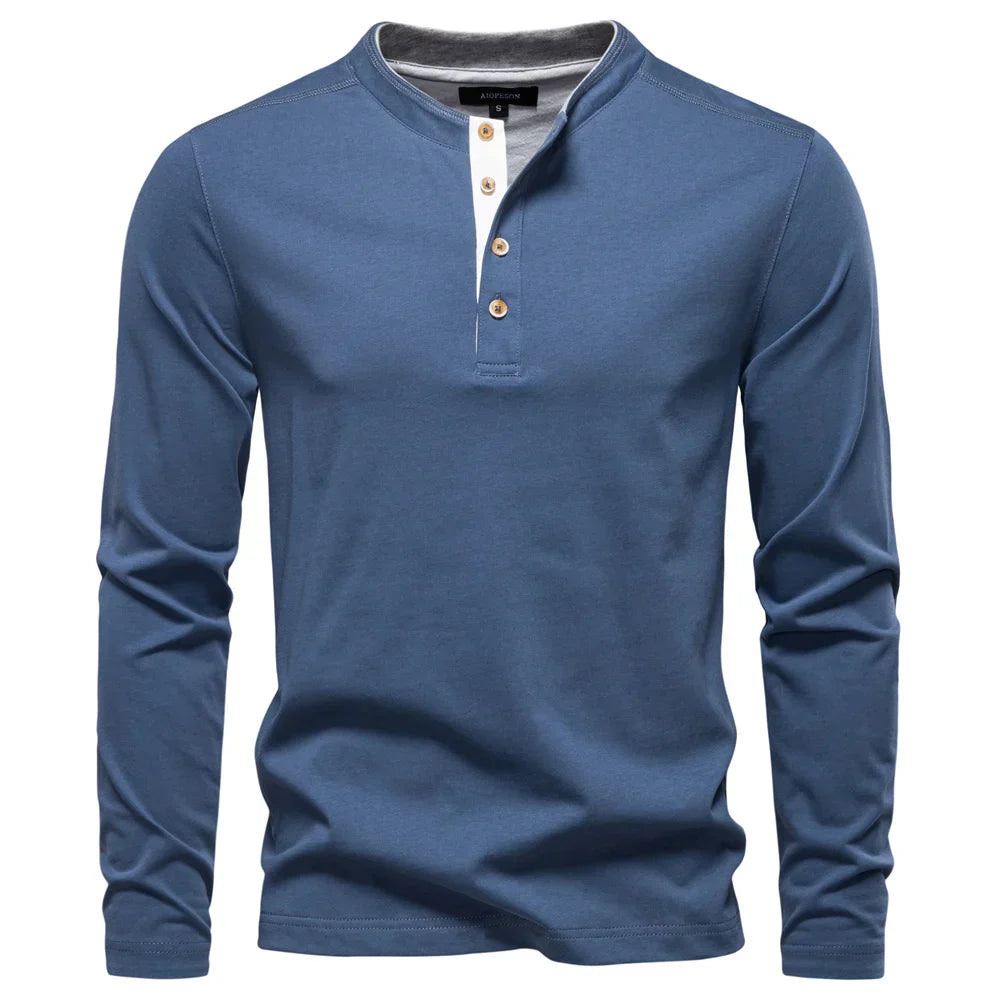 LAURENT MONACO | T-SHIRT CLASSIQUE À MANCHES LONGUES POUR HOMMES