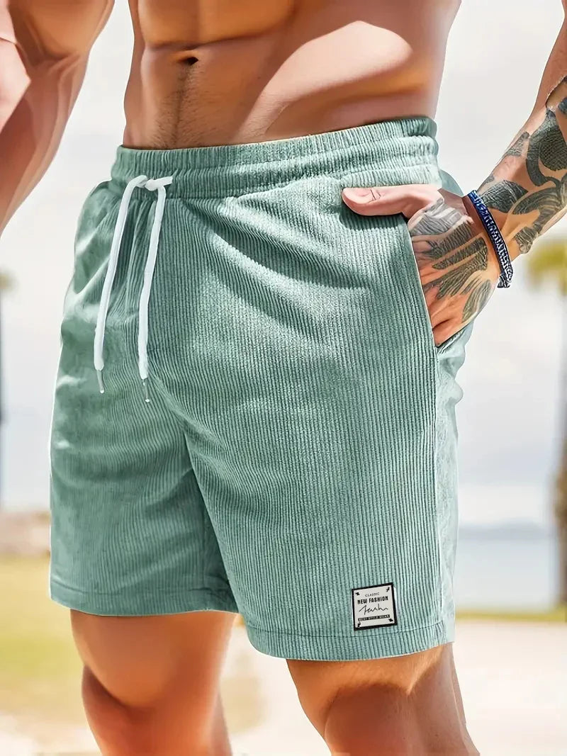 LAURENT MONACO | SHORT D'ÉTÉ EN VELOURS COURRU POUR HOMMES