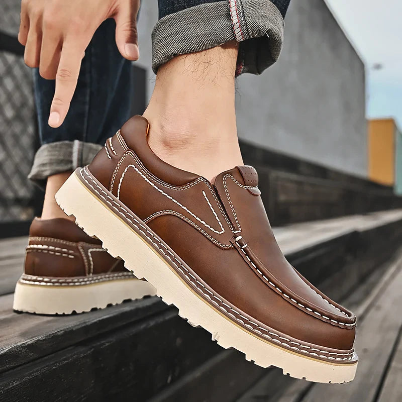 LAURENT MONACO | MOCASSINS EN CUIR DE VACHETTE POUR HOMME