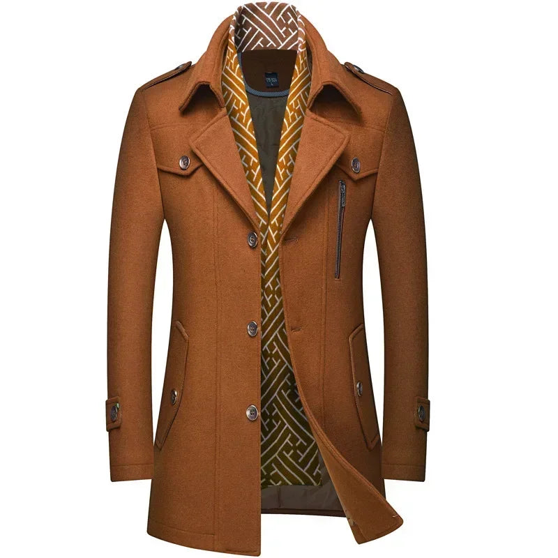 LAURENT MONACO | MANTEAU D'HIVER EN LAINE POUR HOMME