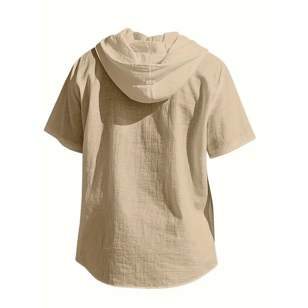 LAURENT MONACO | CHEMISE D'ÉTÉ À CAPUCHE POUR HOMMES