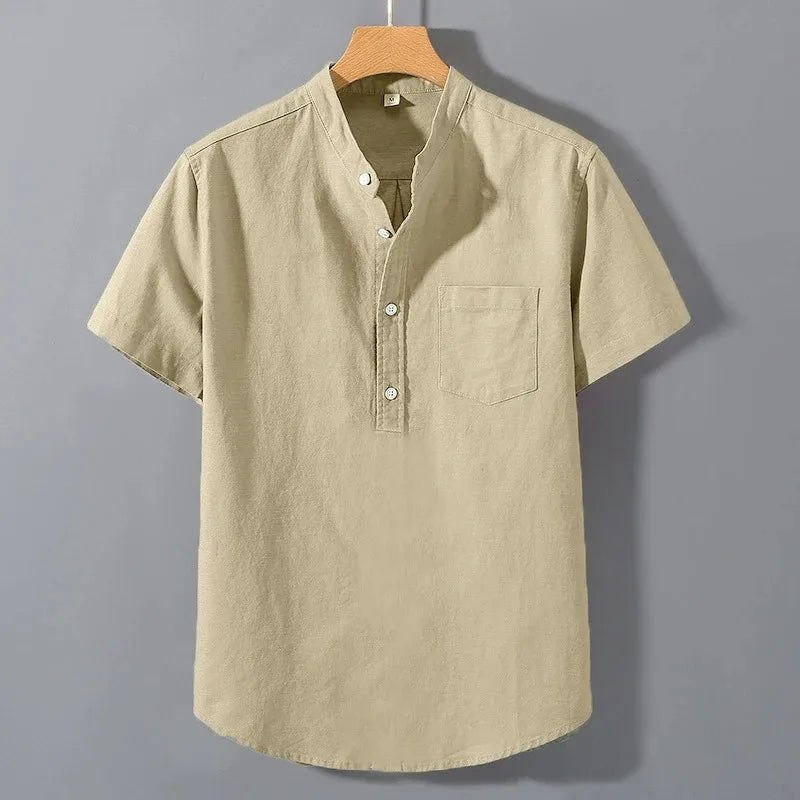 LAURENT MONACO | T-SHIRT À COL MONTANT POUR HOMMES