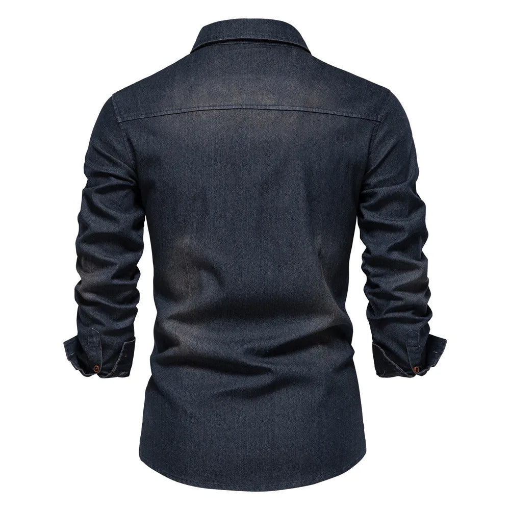 LAURENT MONACO | CHEMISE EN JEAN POUR HOMMES