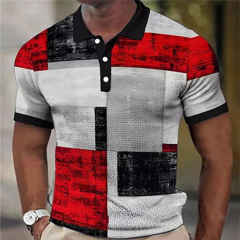 LAURENT MONACO | POLO À CARREAUX COLORÉS POUR HOMMES