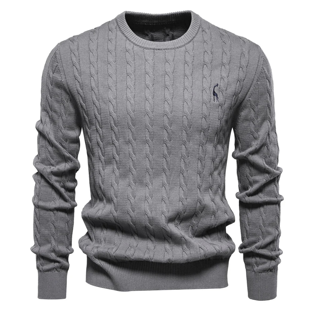 LAURENT MONACO | PULL À MAILLES TRESSÉES POUR HOMMES