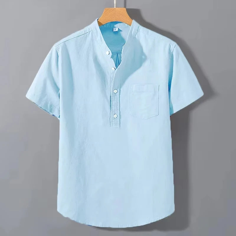 LAURENT MONACO | T-SHIRT À COL MONTANT POUR HOMMES