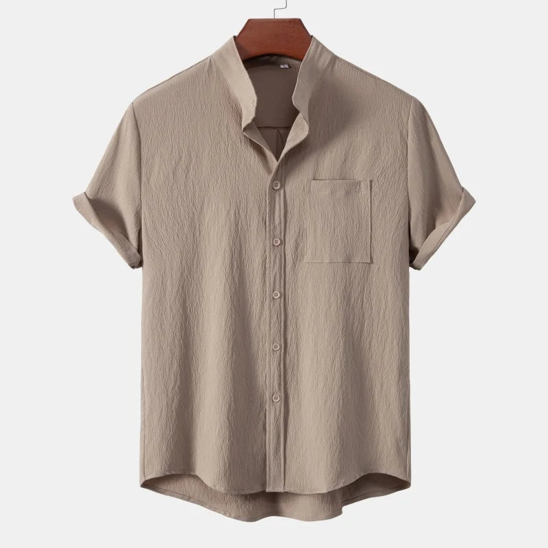 LAURENT MONACO | CHEMISE CLASSIQUE À MANCHES COURTES POUR HOMMES