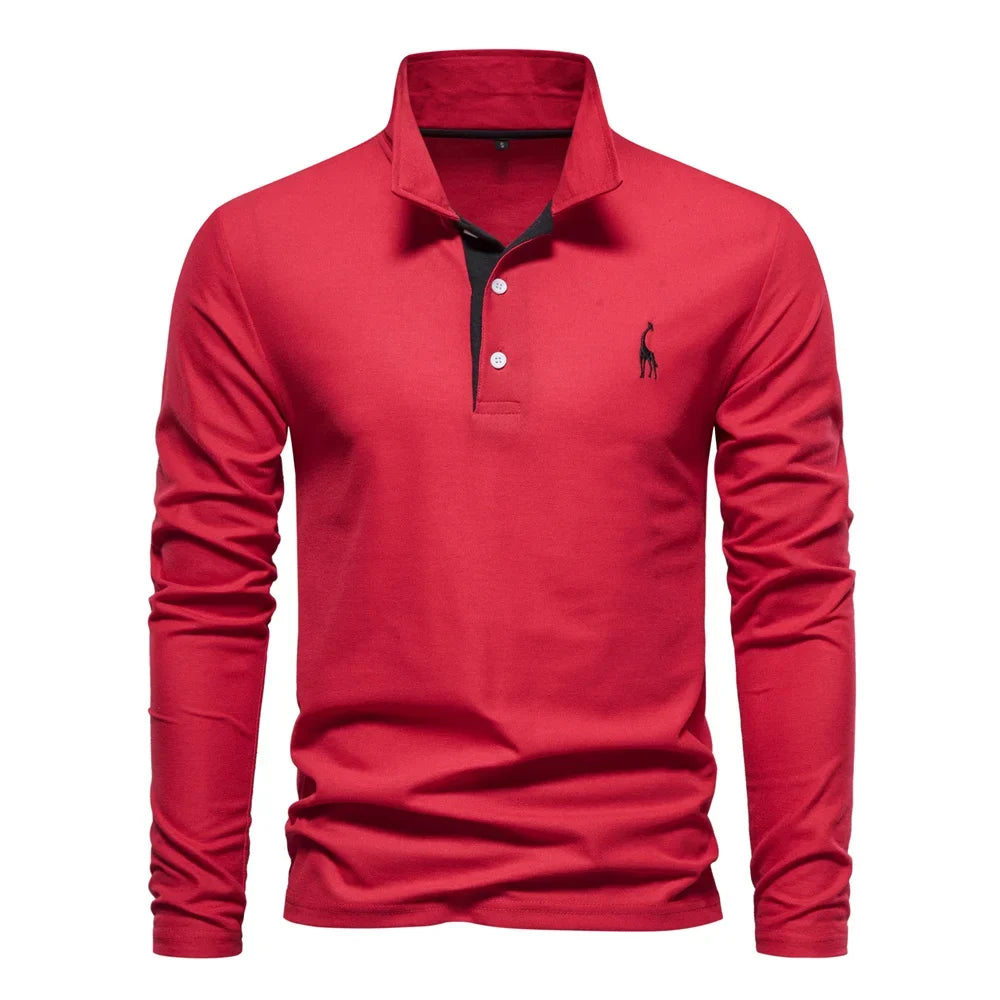LAURENT MONACO | T-SHIRT À MANCHES LONGUES ET COL POUR HOMMES