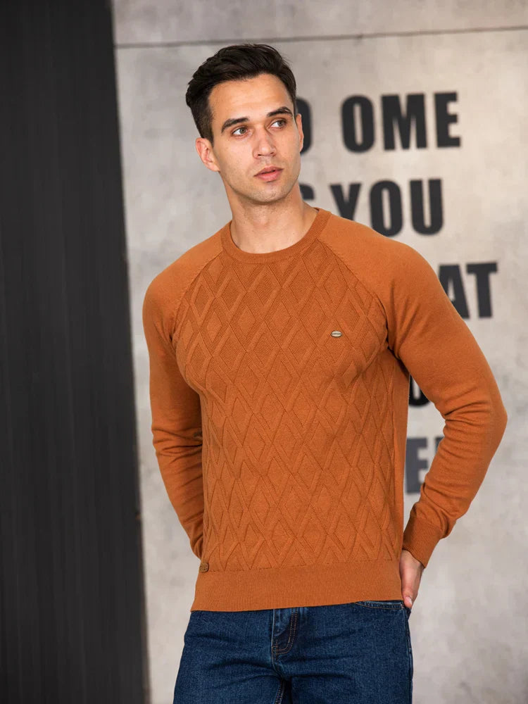LAURENT MONACO  | PULL HOMME À CARREAUX
