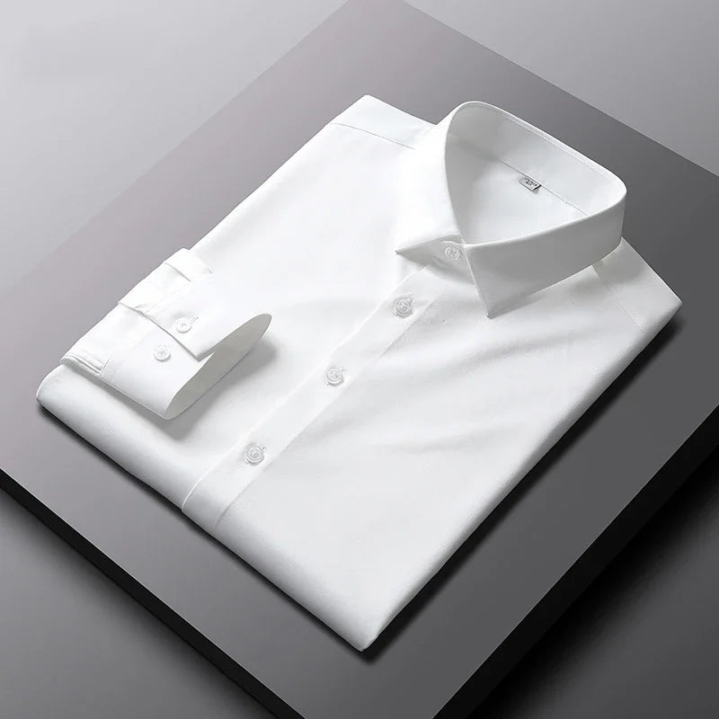 LAURENT MONACO | CHEMISE FORMELLE CLASSIQUE À MANCHES LONGUES POUR HOMMES