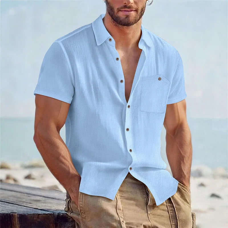 LAURENT MONACO | CHEMISE D'ÉTÉ DÉCONTRACTÉE POUR HOMMES