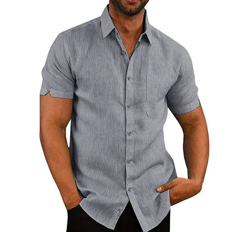 LAURENT MONACO | CHEMISE D'ÉTÉ EN LIN POUR HOMMES