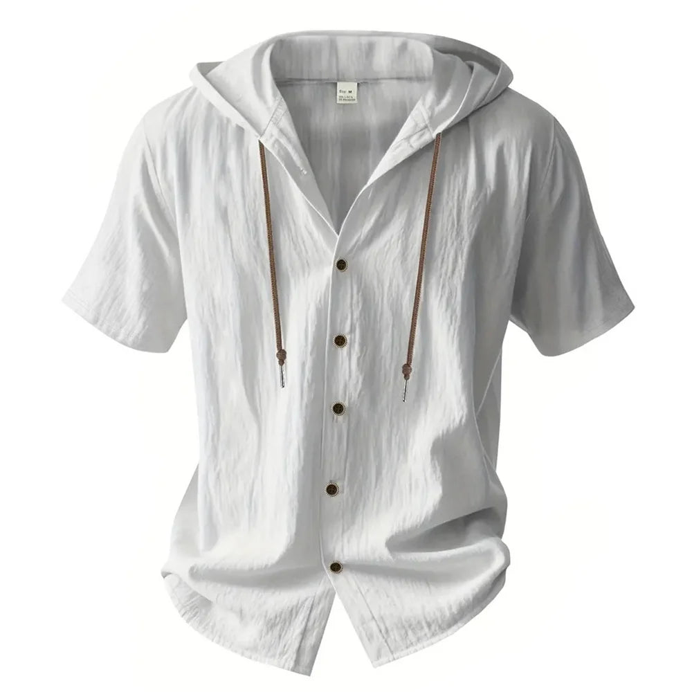 LAURENT MONACO | CHEMISE D'ÉTÉ À CAPUCHE POUR HOMMES