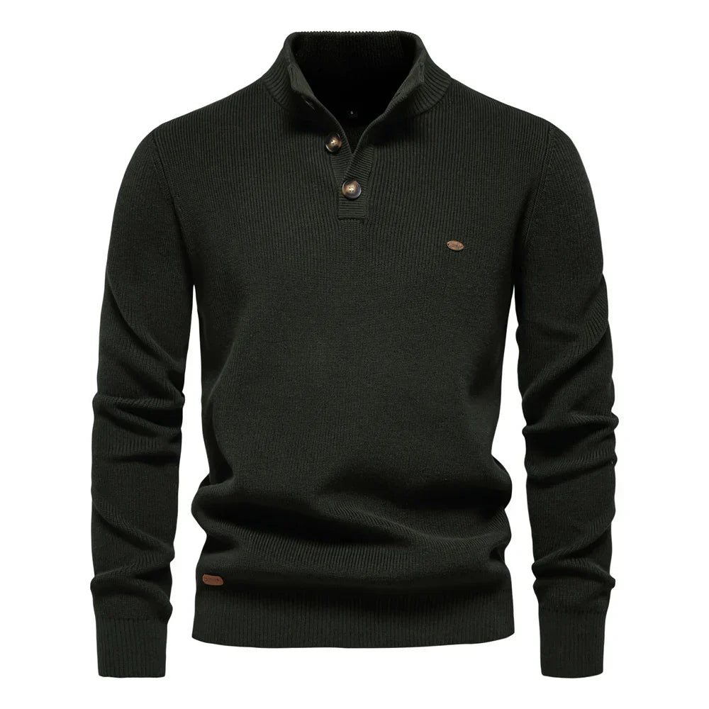 LAURENT MONACO  | PULL HOMME AVEC DESIGN À BOUTONS