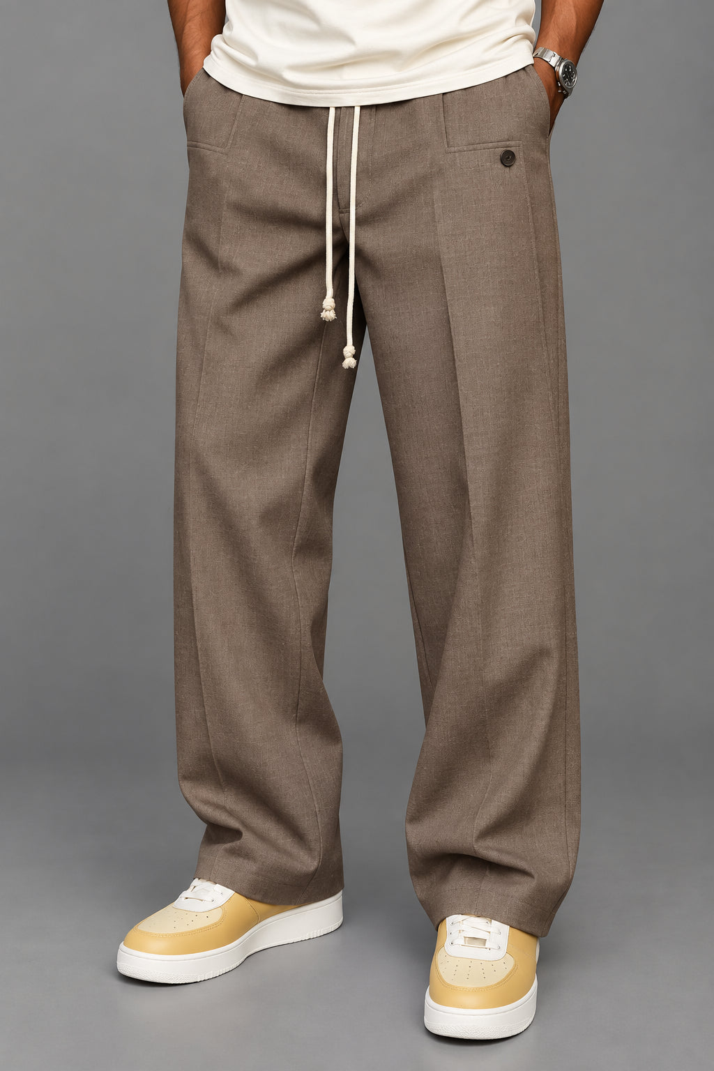 LAURENT MONACO | PANTALON EN COTON DÉCONTRACTÉ POUR HOMMES