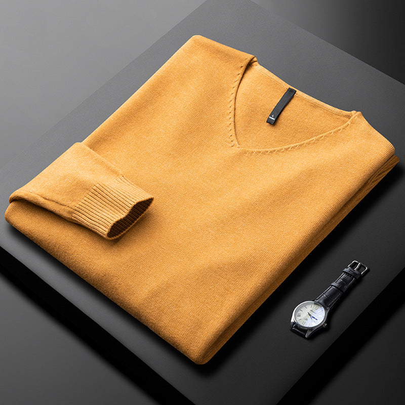 LAURENT MONACO | PULL EN V EN FIBRES NOBLES POUR HOMME