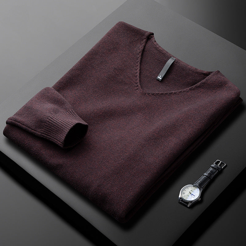 LAURENT MONACO | PULL EN V EN FIBRES NOBLES POUR HOMME