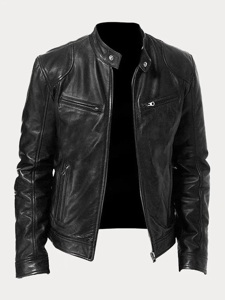 LAURENT MONACO | VESTE EN CUIR DÉCONTRACTÉE