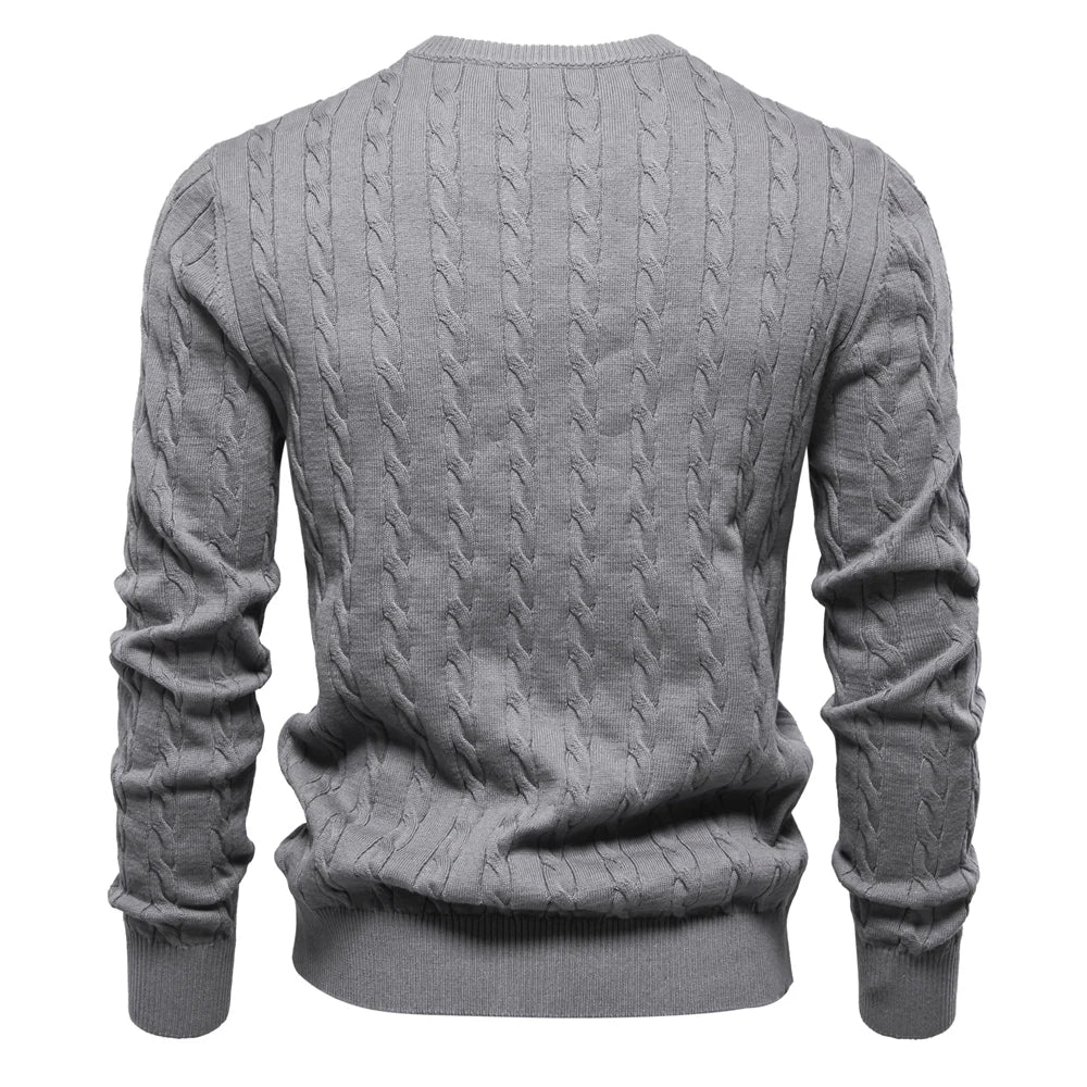LAURENT MONACO | PULL À MAILLES TRESSÉES POUR HOMMES
