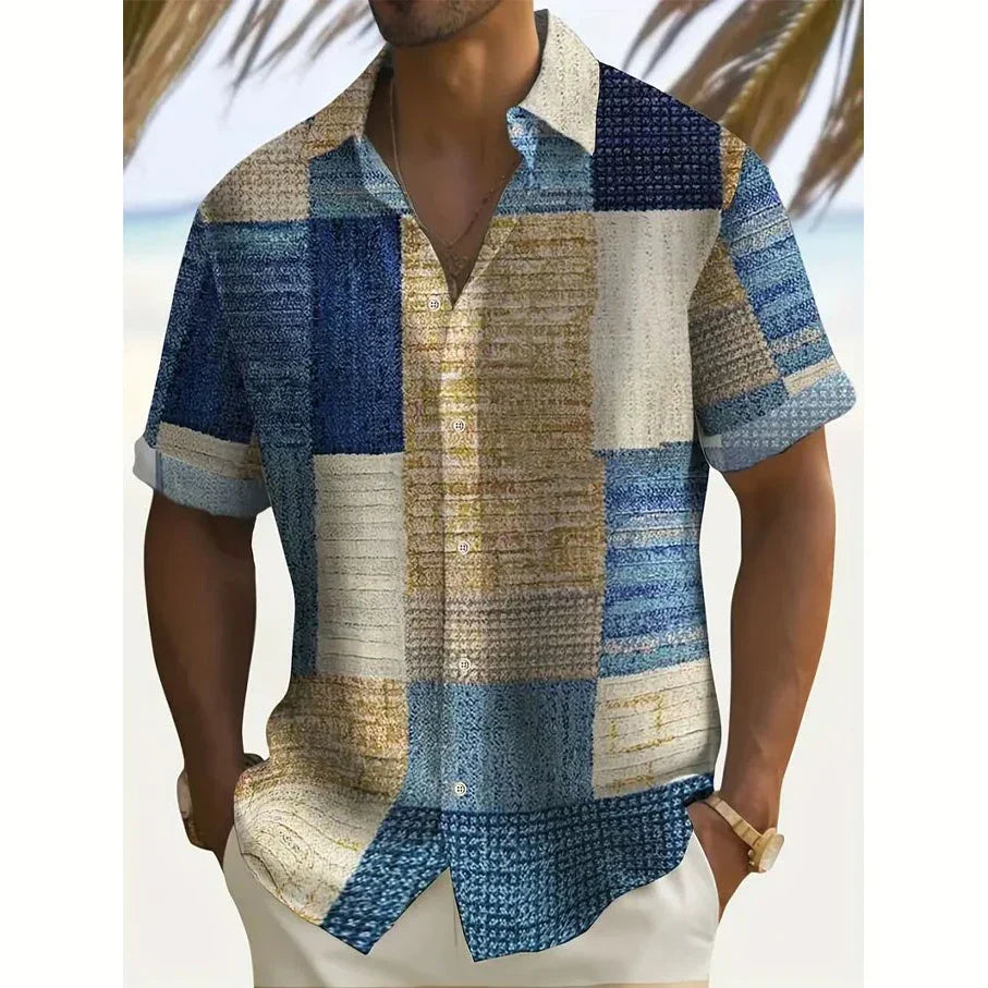 LAURENT MONACO | CHEMISE PATCHWORK D’ÉTÉ POUR HOMME