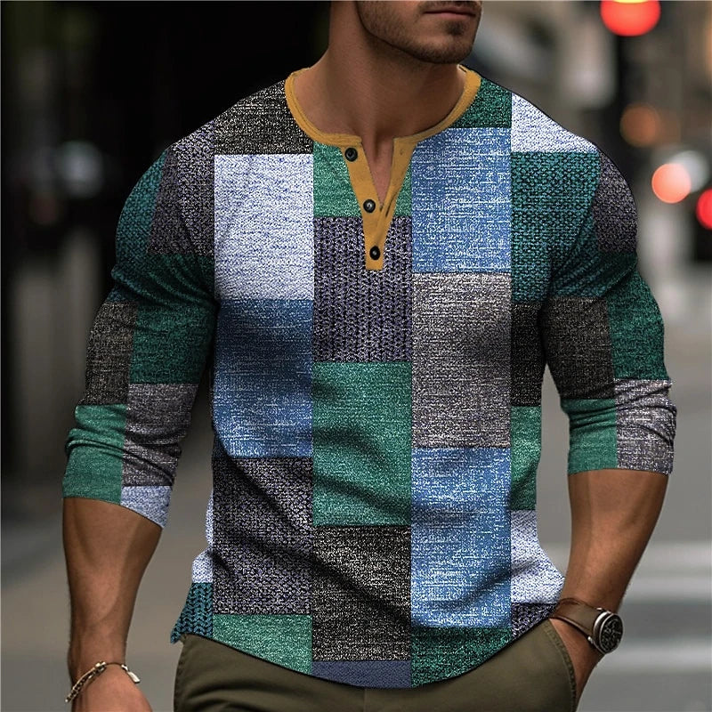 LAURENT MONACO | T-SHIRT À MANCHES LONGUES IMPRIMÉ EN 3D POUR HOMMES