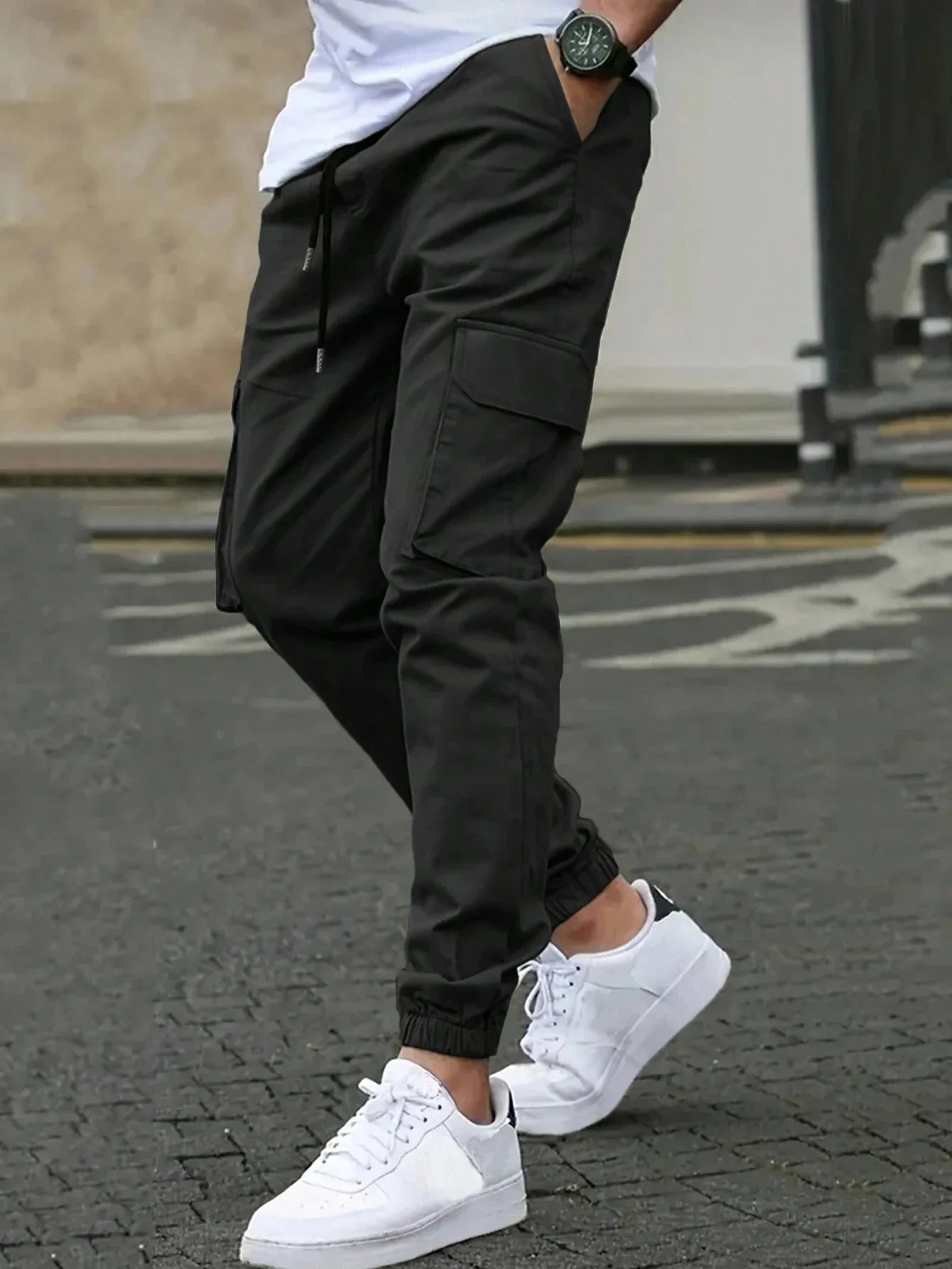 LAURENT MONACO | PANTALONS CARGO SLIM POUR HOMMES