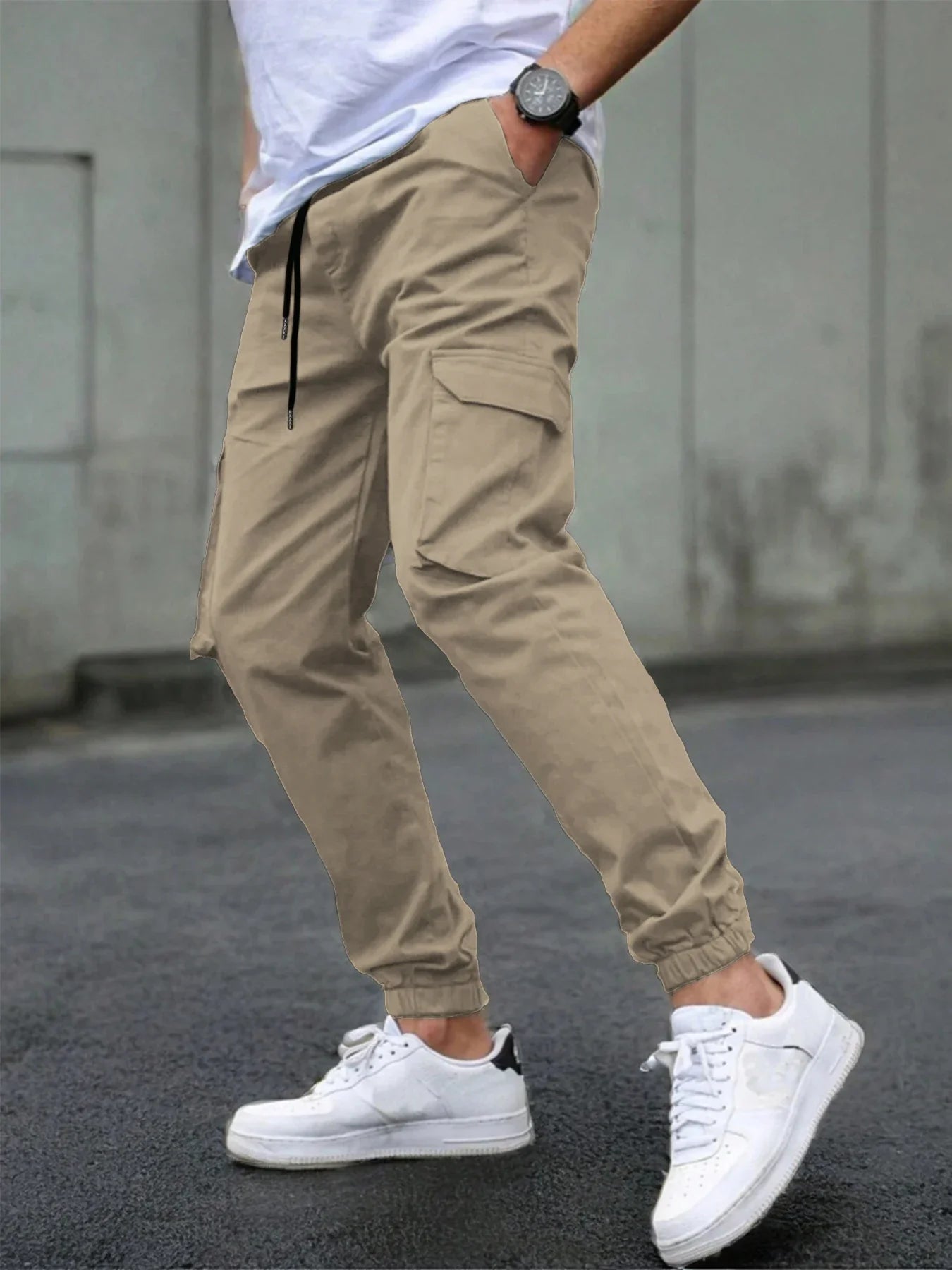LAURENT MONACO | PANTALONS CARGO SLIM POUR HOMMES