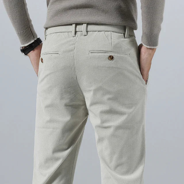 Ettore | Pantalons en Velours Élastique