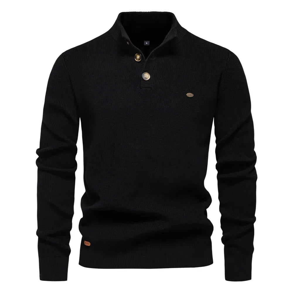 LAURENT MONACO  | PULL HOMME AVEC DESIGN À BOUTONS