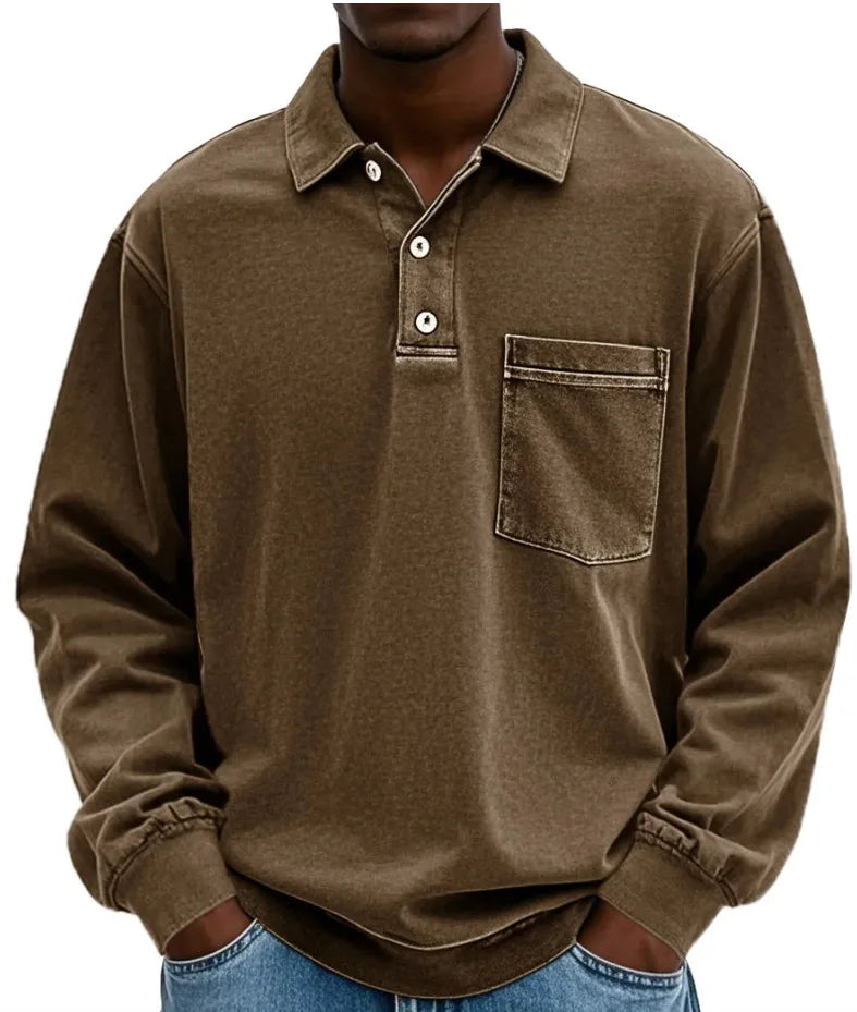 LAURENT MONACO | POLO LONG CLASSIQUE POUR HOMMES