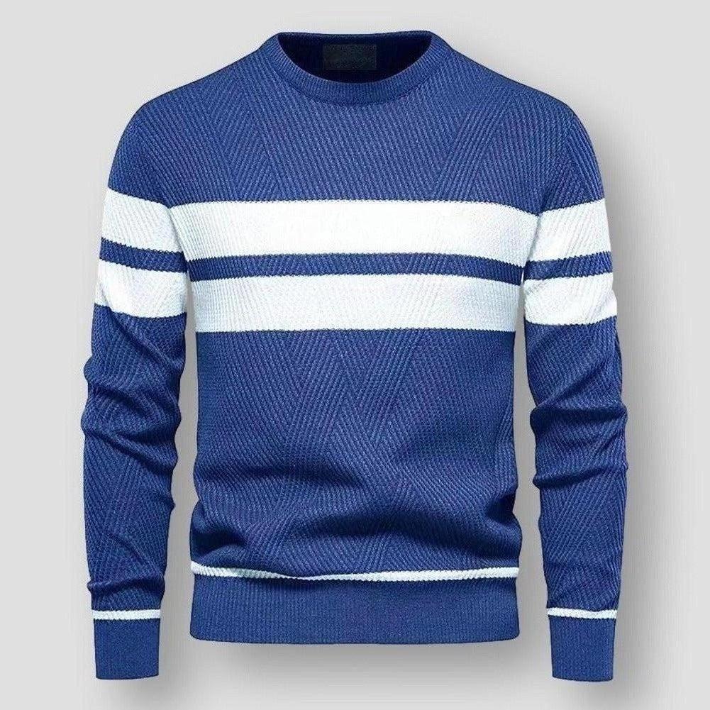 LAURENT MONACO | PULL EN MAILLE À RAYURES POUR HOMMES
