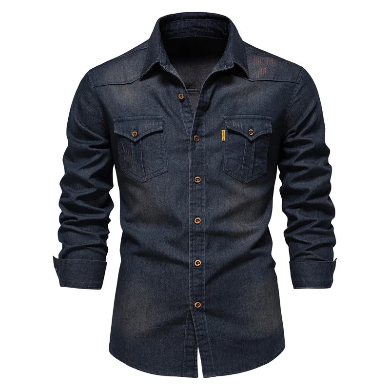 LAURENT MONACO | CHEMISE EN JEAN POUR HOMMES