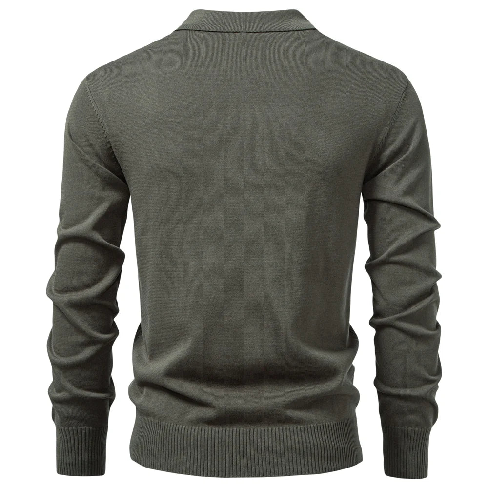 LAURENT MONACO | POLO TEXTURÉ ZIPPÉ POUR HOMME