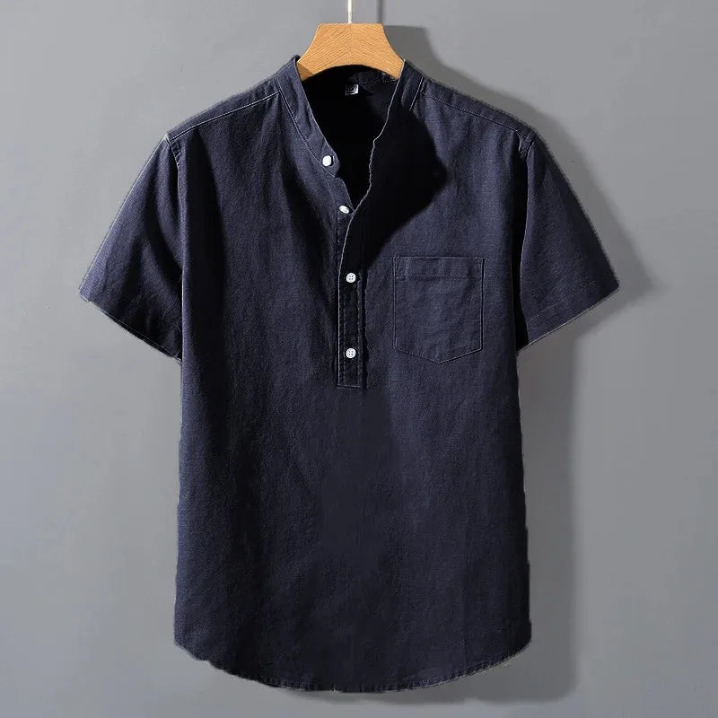 LAURENT MONACO | T-SHIRT À COL MONTANT POUR HOMMES