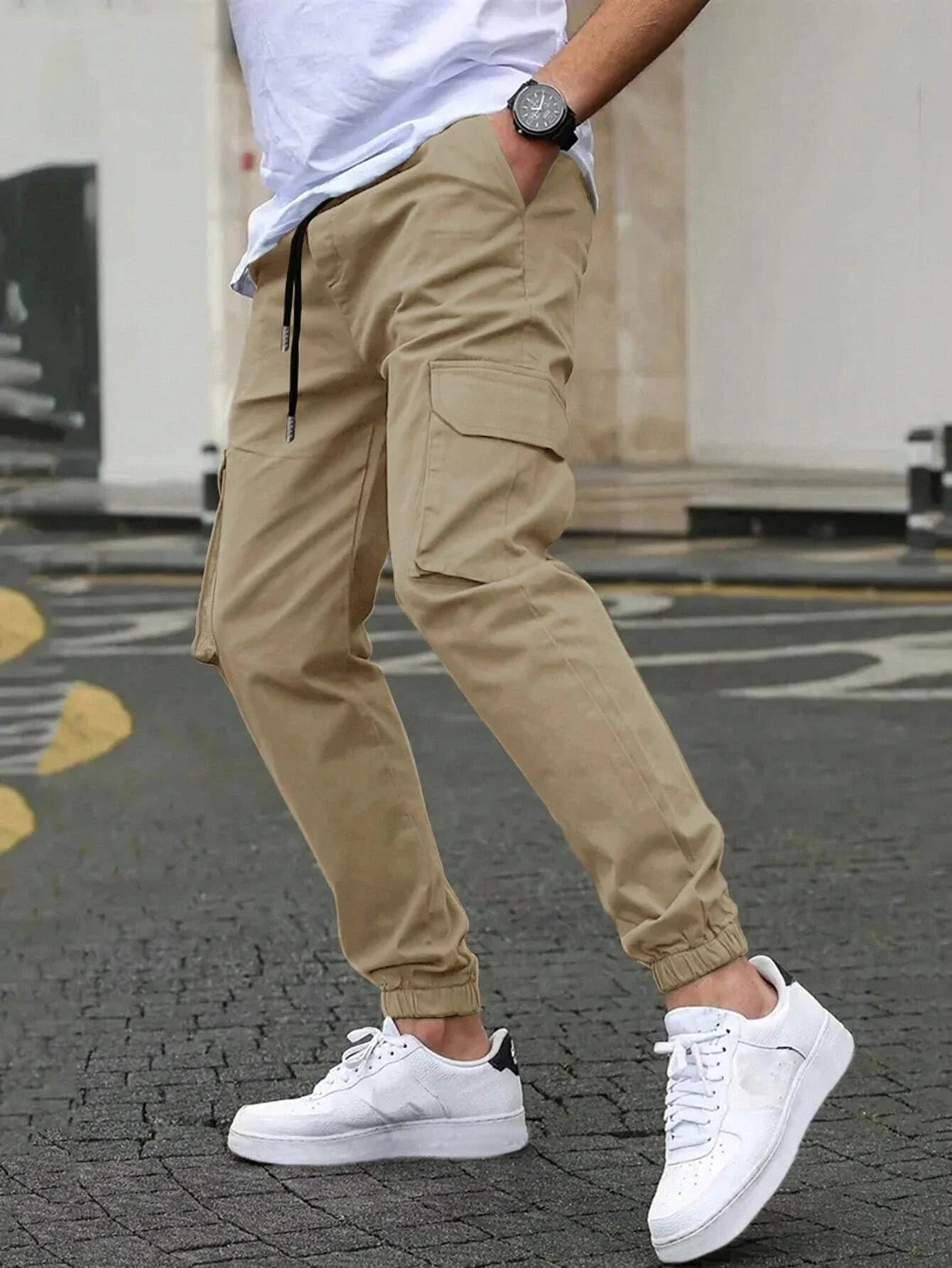 LAURENT MONACO | PANTALONS CARGO SLIM POUR HOMMES