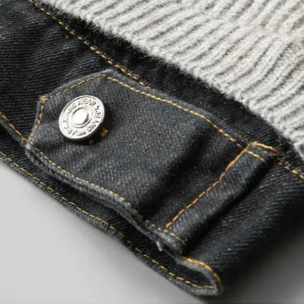 LAURENT MONACO | VESTE DENIM ET TRICOT POUR HOMMES