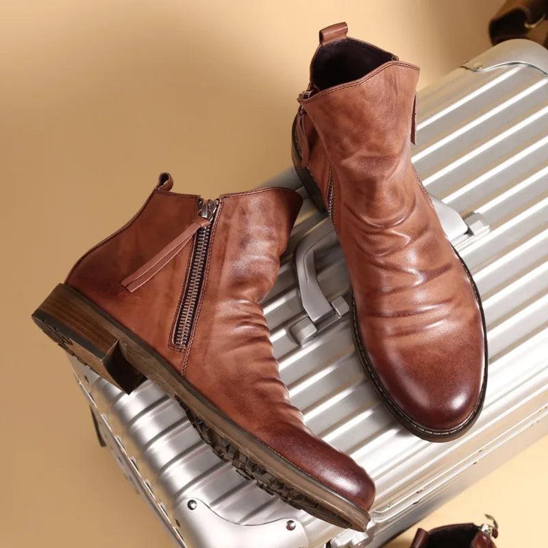LAURENT MONACO | BOTTES EN CUIR ROYAL