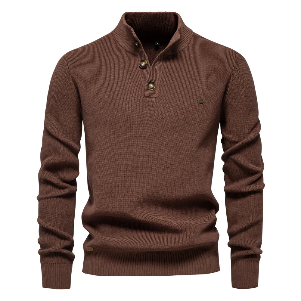 LAURENT MONACO  | PULL HOMME AVEC DESIGN À BOUTONS