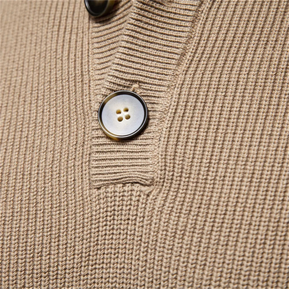LAURENT MONACO  | PULL HOMME AVEC DESIGN À BOUTONS
