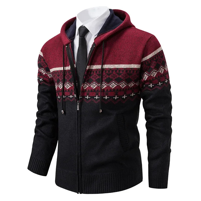 LAURENT MONACO | VESTE ETHNIQUE EN MAILLE POUR HOMMES