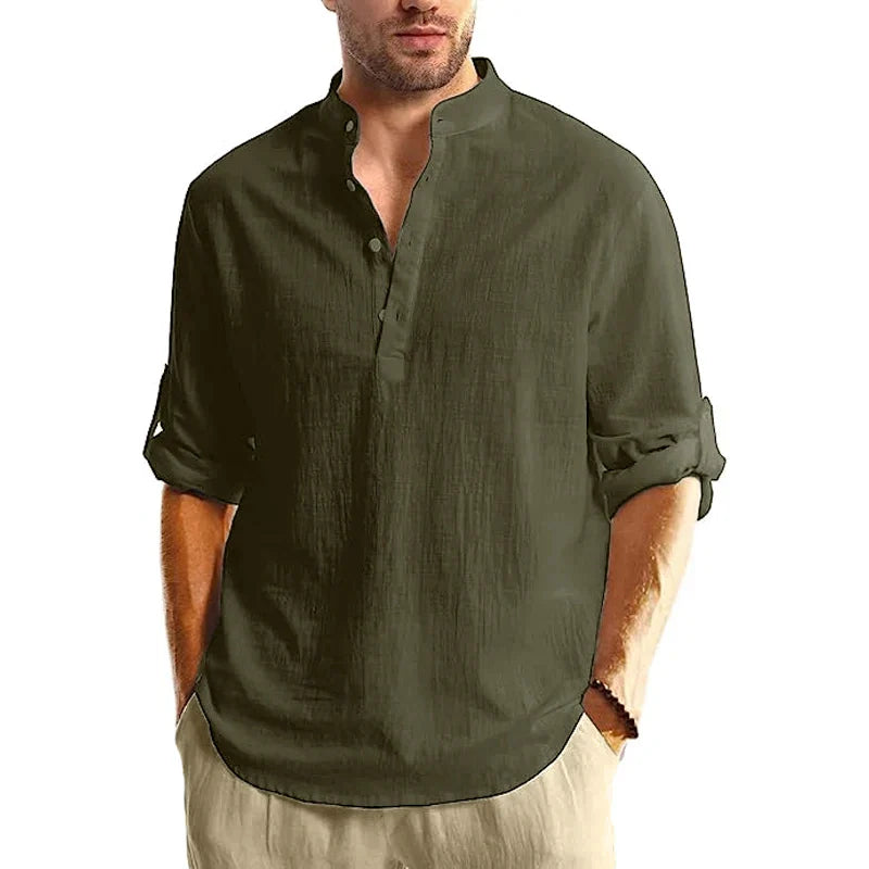 LAURENT MONACO | CHEMISE D'ÉTÉ EN LIN POUR HOMME