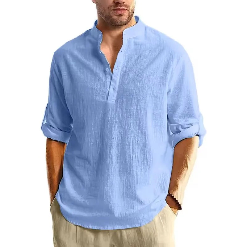 LAURENT MONACO | CHEMISE D'ÉTÉ EN LIN POUR HOMME