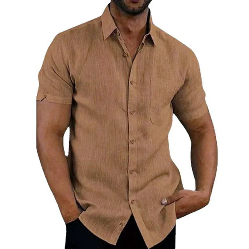 LAURENT MONACO | CHEMISE D'ÉTÉ EN LIN POUR HOMMES