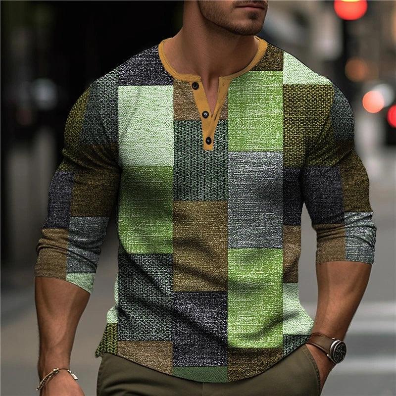 LAURENT MONACO | T-SHIRT À MANCHES LONGUES IMPRIMÉ EN 3D POUR HOMMES
