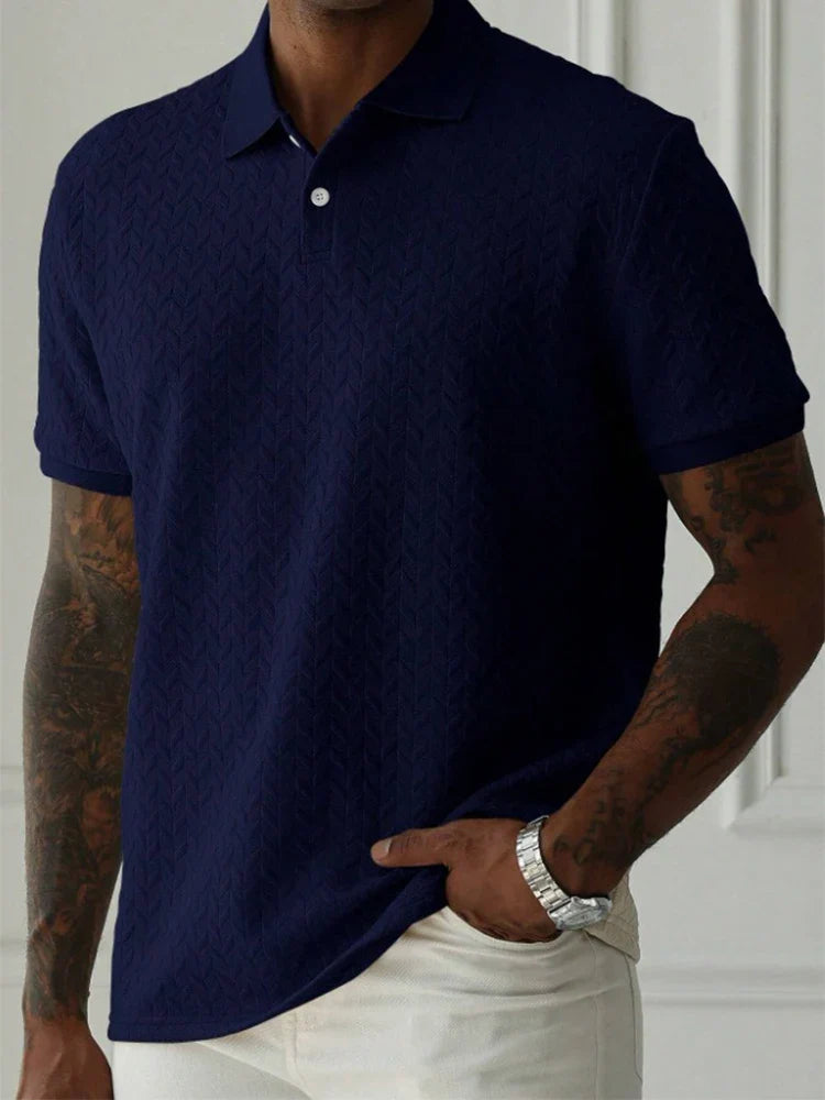 LAURENT MONACO | POLO TEXTURÉ POUR HOMME