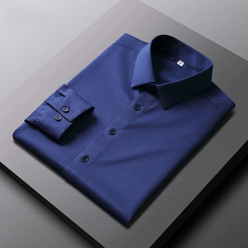 LAURENT MONACO | CHEMISE FORMELLE CLASSIQUE À MANCHES LONGUES POUR HOMMES